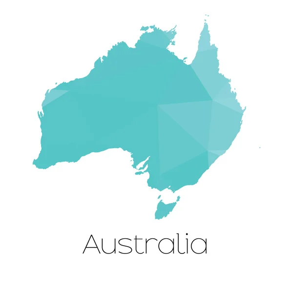 Une Carte Pays Australie — Photo
