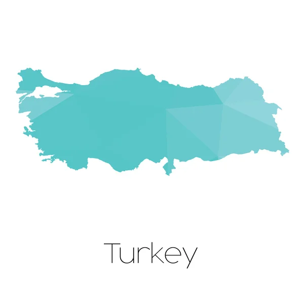 Une Carte Pays Turquie — Photo