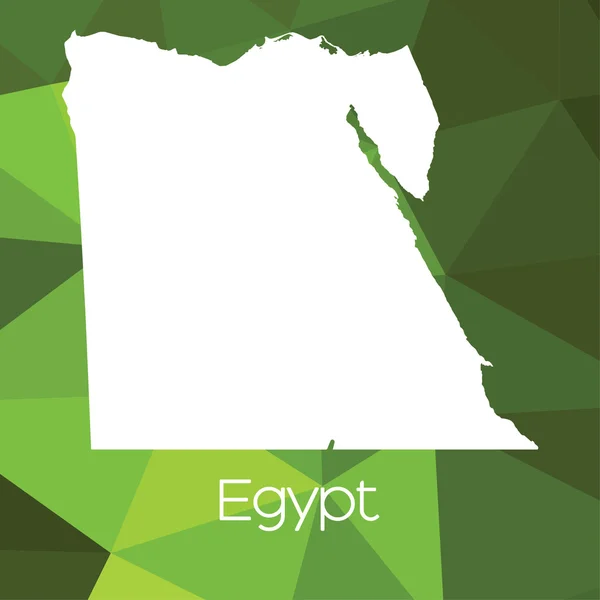 Una Mappa Del Paese Egitto — Foto Stock