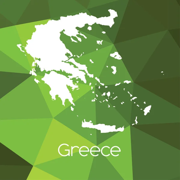 Χάρτης Της Χώρας Της Ελλάδας — Φωτογραφία Αρχείου