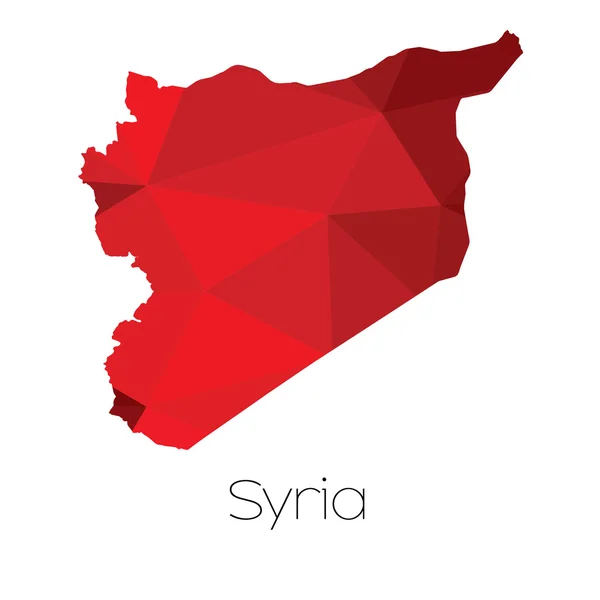 Map Country Syria — Stock Photo, Image