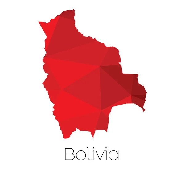 Une Carte Pays Bolivie — Photo