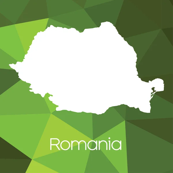 Mapa País Roménia — Fotografia de Stock