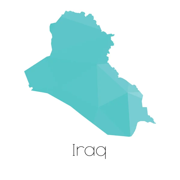 Una Mappa Del Paese Dell Iraq — Foto Stock