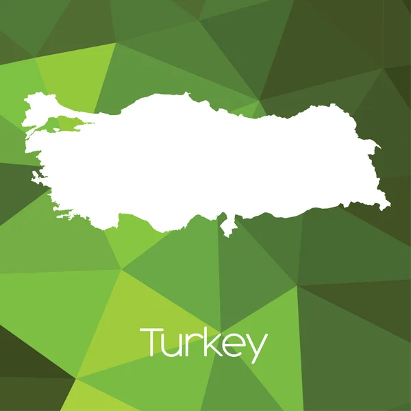 Χάρτη Της Χώρας Της Τουρκίας — Φωτογραφία Αρχείου