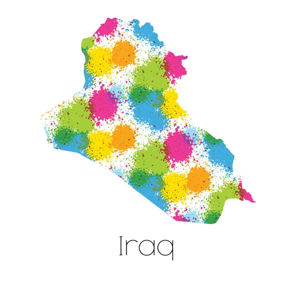 Карта Страны Ирак — стоковое фото