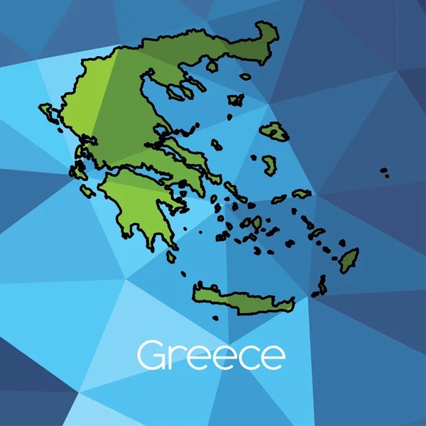 A Map of the country of Greece