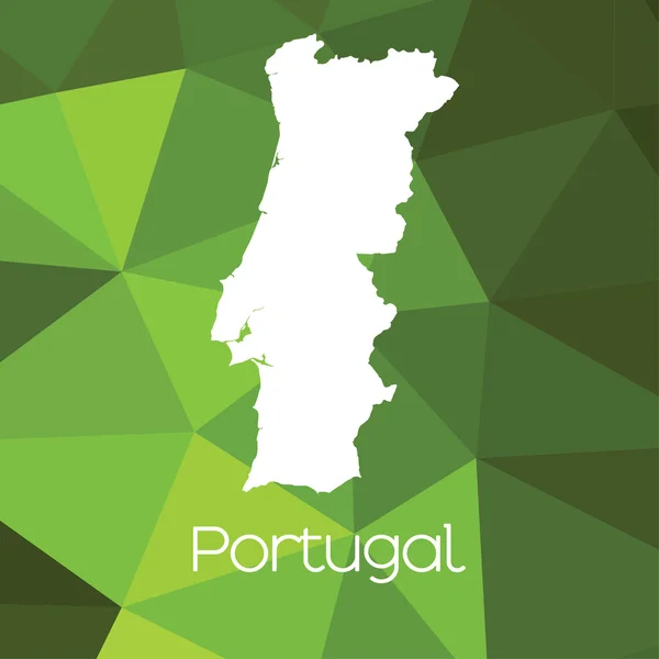 Map Country Portugal — Stock Photo, Image