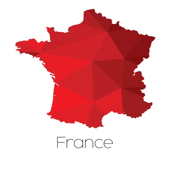 Карта Страны Франция — стоковое фото