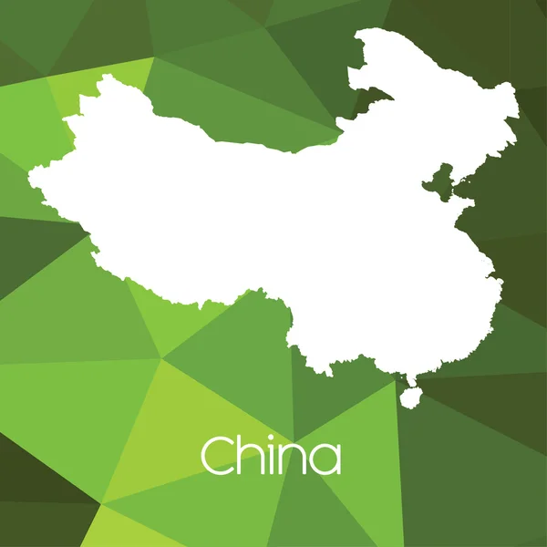 Map Country China — Stock Photo, Image