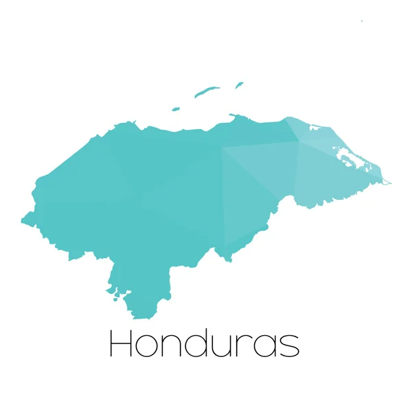 Une Carte Pays Honduras — Photo