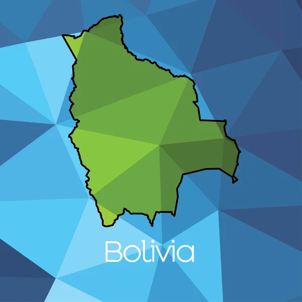 Map Country Bolivia — Stock Photo, Image