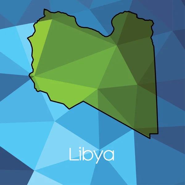 Карта Страны Ливия Ливия — стоковое фото