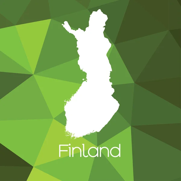 フィンランドの地図では — ストック写真