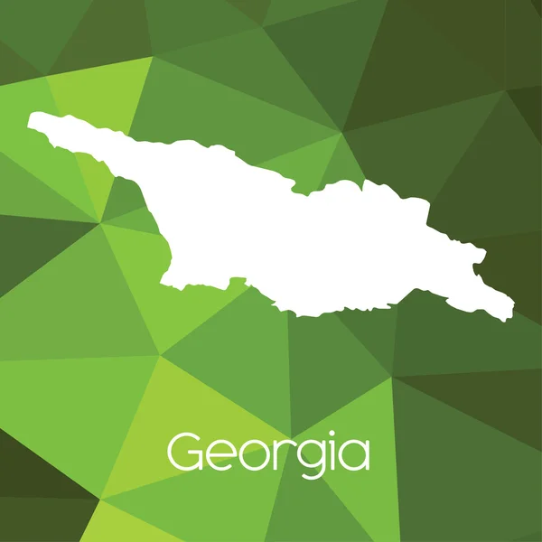 Map Country Georgia — стоковое фото