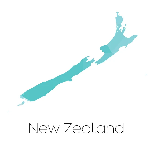 Map Country New Zealand — Stock Photo, Image