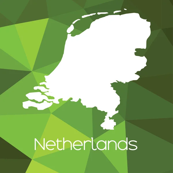 Map Country Netherlands — Stock Photo, Image