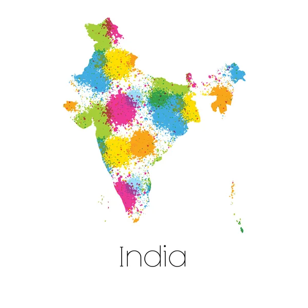 Map Country India — Stock Photo, Image