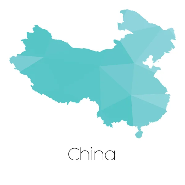 Map Country China — Stock Photo, Image