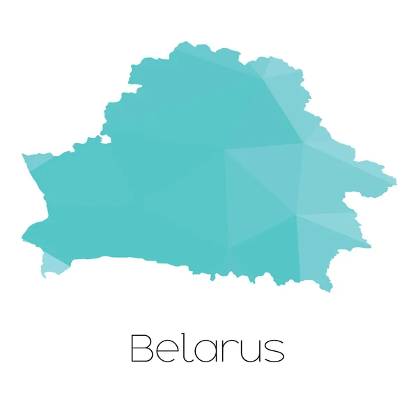 Una Mappa Del Paese Belarus — Foto Stock