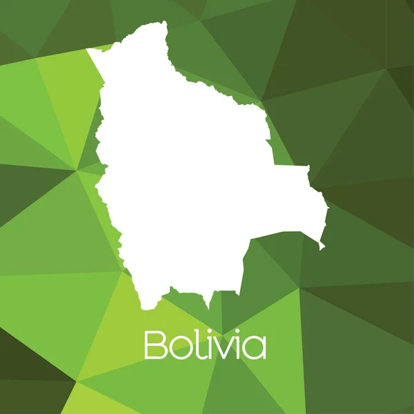 Map Country Bolivia — Stock Photo, Image