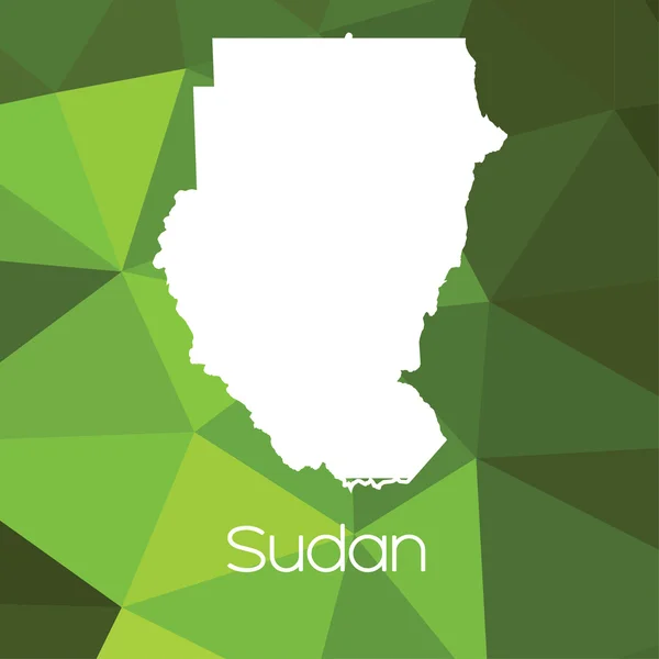 Eine Karte Des Sudanesischen Landes — Stockfoto