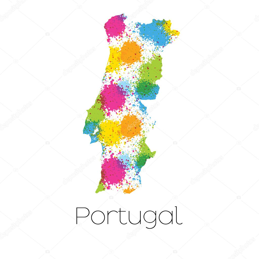 Mapa de portugal Fotos de Stock, Mapa de portugal Imagens sem royalties