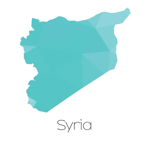 Map Country Syria — Stock Photo, Image