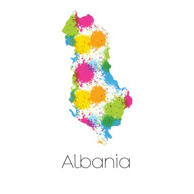 Arnavutluk ülke Haritası