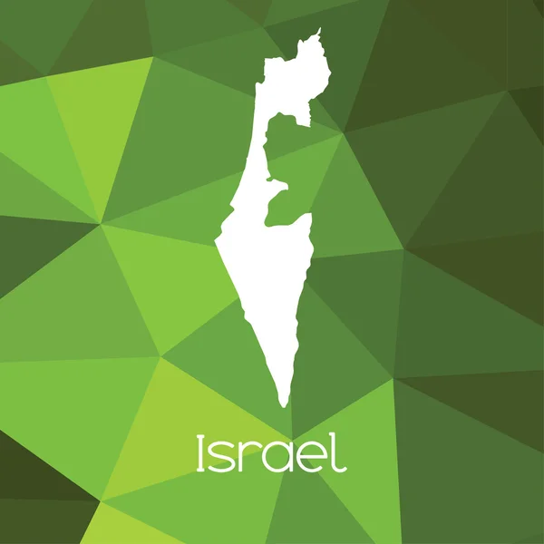 Karta Över Landet Israels — Stockfoto