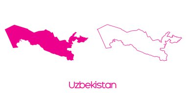 Özbekistan'ın ülke Haritası