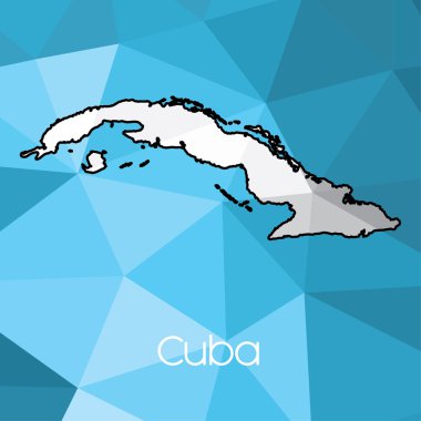 Küba'nın ülke Haritası