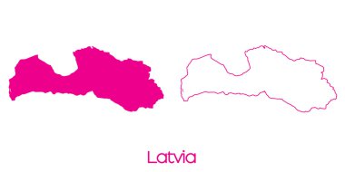 Letonya Ülke Haritası