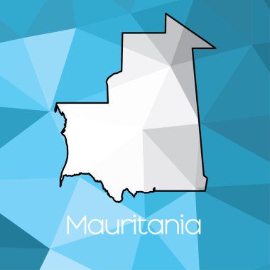 Ülke Moritanya Haritası