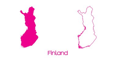 Finlandiya 'nın haritası.