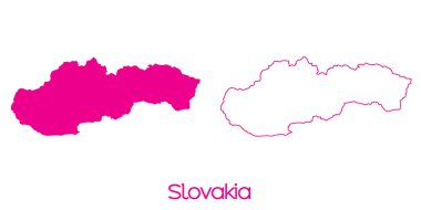 Slovakya'nın ülke Haritası