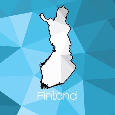 Finlandiya 'nın haritası.