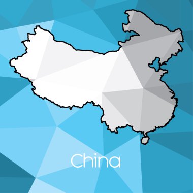 Çin ülkesinin haritası.