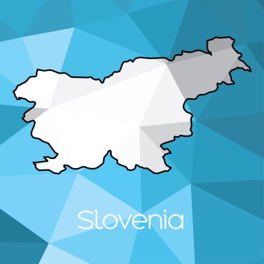Ülke Slovenya haritası