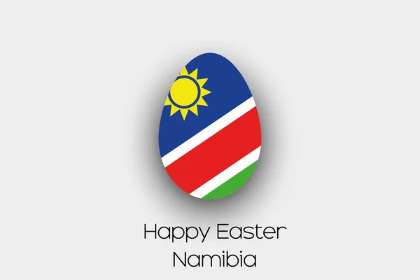 Pro Ilustraci Velikonoční Vajíčko Vlajka Země Namibie — Stock fotografie