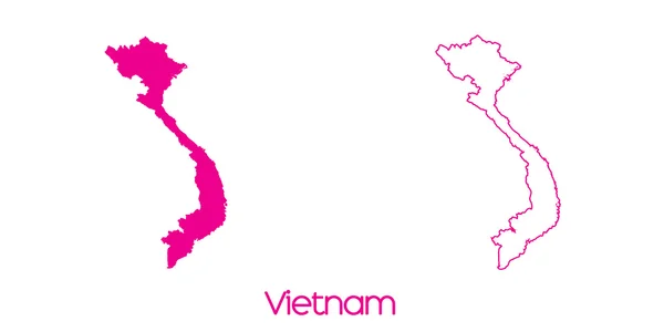 Карту Країни Єтнам — стокове фото