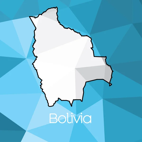 Map Country Bolivia — Stock Photo, Image