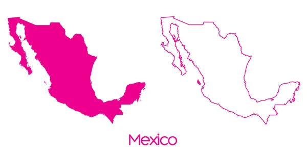 メキシコの国の地図 — ストック写真