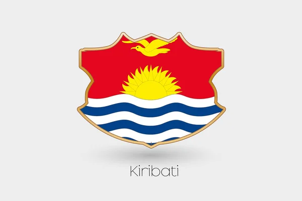 Eine Abbildung Der Schildfahne Von Kiribati — Stockfoto