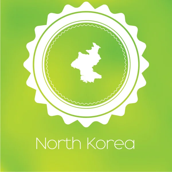 Una Mappa Del Paese Della Corea Del Nord — Foto Stock