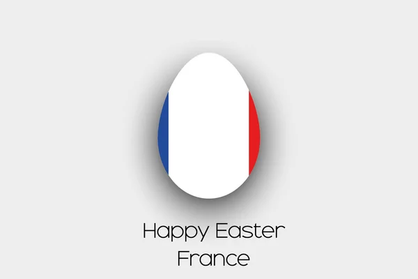 Velikonoční Vajíčko Vlajky Ilustrace Země Francie — Stock fotografie