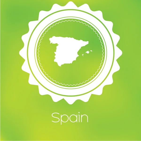 Kaart Van Het Land Van Spanje — Stockfoto
