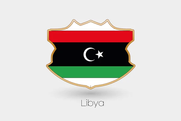リビア の盾旗イラスト — ストック写真