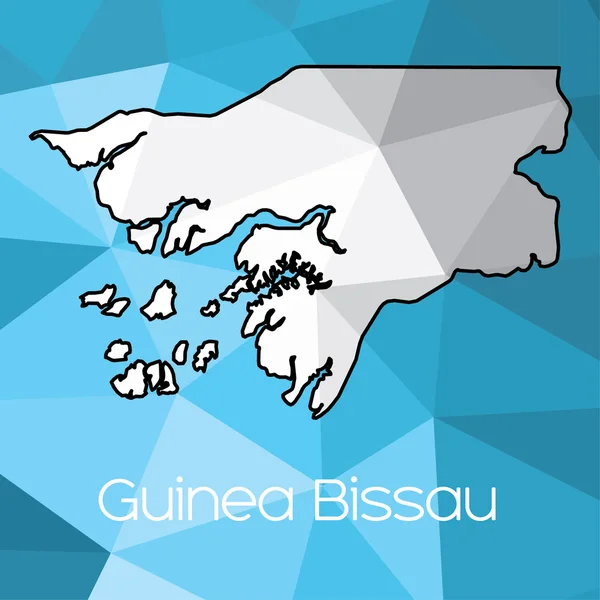 A Map of the country of Guinea Bissau