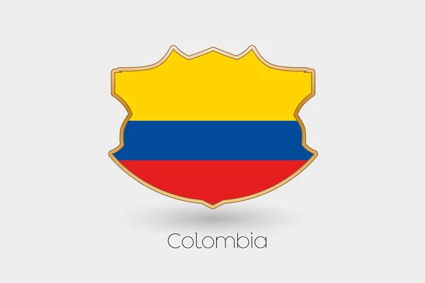 Иллюстрация Щита Колумбии — стоковое фото